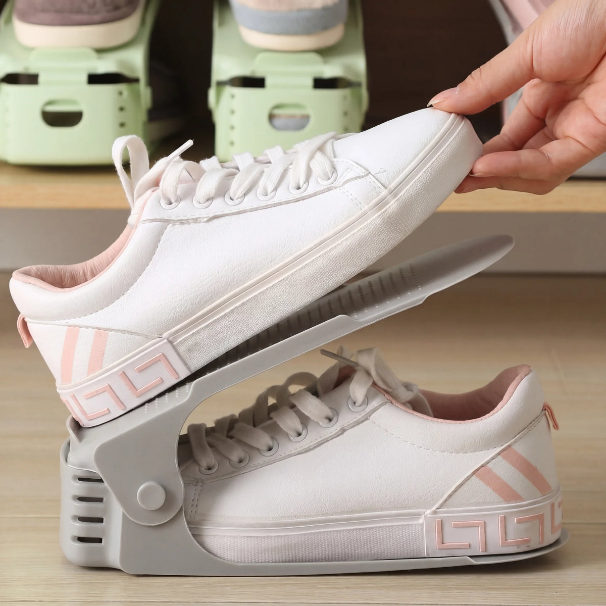 Ottimizzate il vostro spazio per le scarpe in un batter d'occhio (x3) 